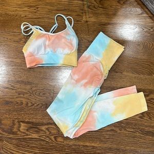 allure the brand cute tie dye set
